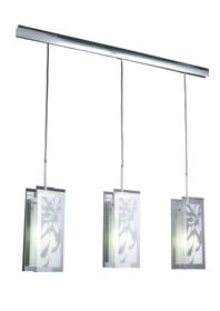 M8505/1  Euphoria Glass Pendant 3 Light